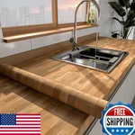 Melunmer Wood Grain Peel & Stick Wallpaper Cabinets Walls Furniture 15.7"X393". Fixed Price $70.90.