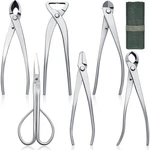 Nuogo 6 Piece Bonsai Tool Set With Roll Bag 8 Inch Heavy Duty Gardening Pruni.... Fixed Price $101.59.
