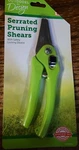 Garden Pruning Shears Serrated Blades Stainless Steel Pruner Safety Lock. Fixed Price $5.50.