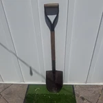 Vintage Round Point Shovel Handle #2 Heat Treated Steel Blade 41 Digging Tool. Fixed Price $24.00.