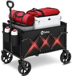 Sekey Foldable Wagon: 220LBS Capacity, Big Wheels, Collapsible For Outdoor Use.. Fixed Price $35.50.