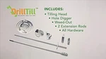 Drill Till, 3 1, Smartest Gardening Tools For Weeding, Tilling And Bulb Pl.... Fixed Price $54.75.