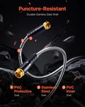 Metal Garden 50 Ft, Rust Proof Stainless Steel Water Hose, Outdoor. Fixed Price $37.45.