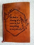 Soothi Leather Journal Handmade Constellations Sky Unlined Paper 5X7 Tooled. Fixed Price $39.35.