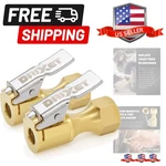 Air Chuck, Open Flow Heavy-duty Locking Tire, With Quick Connect, Solid Brass.... Fixed Price $22.49.