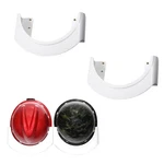 Wlsanx Hard Hat Rack 2 Pcs, 9.6 5.9 1.8 Inches, White Gray. Fixed Price $24.44.