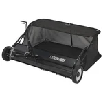 Strongway Tow-behind Lawn Sweeper, 48IN. Working Width, 14.5 Cu. Ft. Hopper. Fixed Price $399.99.
