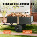 Vevor Heavy Duty Atv Trailer Steel Dump Cart, 750-POUND 15 Cubic Feet, Garden. Fixed Price $353.99.