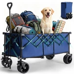 Collapsible Wagon 440LB Capacity 49 Foldable Heavy Duty Blue Jcytc Bu Dumos Cart. Fixed Price $154.99.
