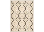 Safavieh Courtyard Outdoor Medium Rectangle Rug 5'3" X 7'7" Beige/black. Fixed Price $73.75.