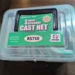 Fitec RS750 Super Spreader Cast Net #10140 - 4FT Radius, 3/8" Mesh, 3/4LB New. Fixed Price $19.00.