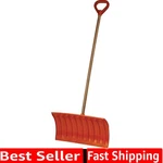 Bigfoot 21" Poly Pusher Snow Shovel - Wooden Handle. Fixed Price $60.79.
