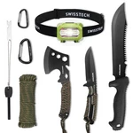 Swiss+tech Hatchet Machete Axe 8PACK W/rope Handle Fixed Blade Hunting Knife. Fixed Price $42.99.