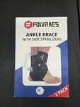 Fowraes 2 Pack Medium Ankle Brace With Side Stabilizers Women Basketball. Fixed Price $39.77.