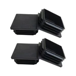 4 Pack 2'' Inch End Cap Square Black Plastic Plug,tubing Post. Fixed Price $9.24.
