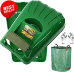 Large Leaf Scoops Hand Rakes Yard Waste Kit Bag Gloves Pads Green - Us. Fixed Price $41.95.