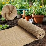 Burlap Fabric - Garden Roll 19.7" X 5 Feet, Beige. Fixed Price $9.00.