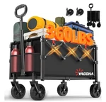 Yacona Wagon Cart Foldable, Portable Utility Shopping With Wheels, Heavy. Fixed Price $32.00.