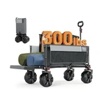 Timber Ridge 47" Extra Long Collapsible Folding Wagon With Tailgate, 300LBS H.... Fixed Price $164.73.