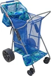 Tommy Bahama Wonder Wheeler Deluxe Folding Beach Cart, Portable Caddy For Towels. Fixed Price $184.95.
