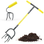 Hand Tiller Garden Claw Set With Heavy Duty Manual Twist Soil Cultivator. Fixed Price $51.28.