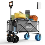 Haul Heavy Loads Effortlessly - Litheli Electric Folding Wagon Gray. Fixed Price $209.99.