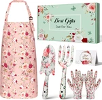 Tool Gift Set Women W/ Apron Gloves Trowel Fork Gardening Kit. Fixed Price $14.95.