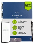 Rocketbook Core Reusable Smart Notebook, Lined Premium Letter, Navy Blue. Fixed Price $40.65.