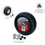 Milwaukee 3339RW 10" Solid Rubber Replacement Wheel 400-LB Capacity- Flat Free. Fixed Price $22.99.