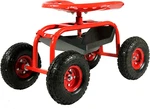 Red Rolling Garden Cart Scooter With 360-DEGREE Swivel Seat And Tool Tray. Fixed Price $248.99.
