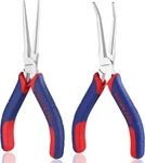Workpro 2-PIECE 6" Mini Needle Nose Set(smooth Jaw), Long Pliers, Be. Fixed Price $19.79.