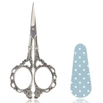4.5IN Plum Blossom Scissors With Leather Case For Sewing Craft Diy Office. Fixed Price $17.99.