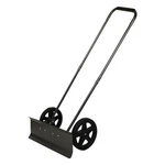 Yard Butler Snow Plow Rolling Push Shovel - 24" Wide Blade Black. Fixed Price $82.14.