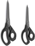 Livingo 2 Pack Sewing Fabric Scissors: Titanium Coated Forged Sharp Heavy Duty. Fixed Price $32.88.
