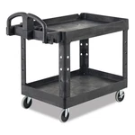 Rubbermaid Commercial 450088BK 17.13" X 38.5" 38.88" 2 Shelf Utility Cart New. Fixed Price $168.00.