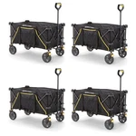 Gorilla Carts 7 Cu Ft Collapsible Utility Wagon,oversize Bed, Black (4 Pack). Fixed Price $860.79.