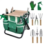 Misopily 10 Piece Garden Set Heavy Duty Stainless Steel With Folding Stool. Fixed Price $116.88.