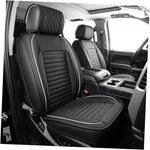 Chevy Silverado Seat Covers,gmc Sierra Front Pair Black White. Fixed Price $149.27.