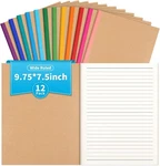 Alkalo 12-PACK Lined Notebooks Bulk Kraft Cover Rainbow Spines. Fixed Price $29.99.