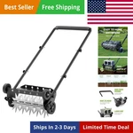 18-INCH Aerator,heavy Duty Push Spike With 4 Wheels,aerator Lawn.... Fixed Price $128.69.