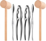 6PCS Crab Crackers And Tools Including 2 Forks Lobster Nut.... Fixed Price $14.76.