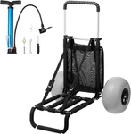 Vevor Beach Cart 12" Balloon Wheels 165LBS Folding Sand Dolly Adjustable Handle. Fixed Price $129.95.