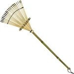 Senkichi Small Bamboo Rake 670MM Made Japan Head Width 200MM Garden Cleaning. Fixed Price $17.99.