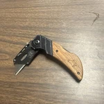 Husky Folding Knife Wood Handle Replaceable Blade Utility. Fixed Price $8.27.
