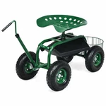 Costway Extendable Handle Garden Cart Rolling Wagon Scooter-green Color:. Fixed Price $229.69.