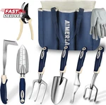 Aimerla Gardening Tools Set Of 9 Heavy Duty With Non-slip Rubber Gr. Fixed Price $55.85.
