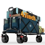 Timber Ridge 47 Collapsible Wagon With Tailgate 300 Lbs Capacity Blue. Fixed Price $154.99.