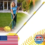 Bird Twig Leaf Rake - 16.5 Wide Nylon Plastic HEAD65 Adjustable Handleheavy. Fixed Price $25.63.