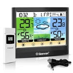 Geevon Weather Stations Wireless Indoor Outdoor Thermometer Hygrometer Black. Fixed Price $34.07.