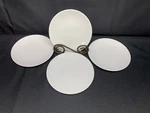 Royal Worcester "snow" Trim England Set Of 4 Bread Plates 6 1/8". Fixed Price $24.99.
